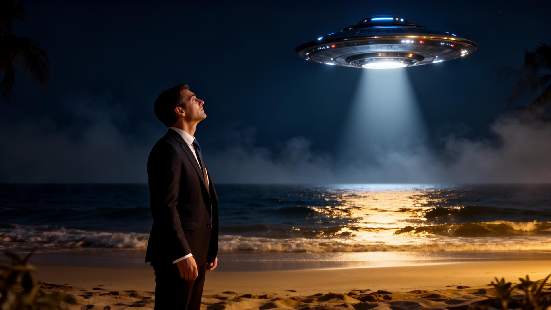 Attorney encountering a UFO at night